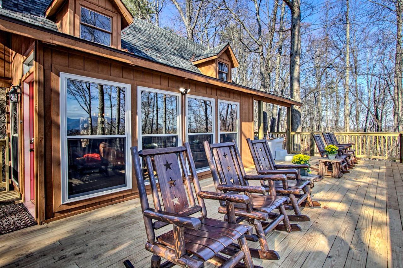 Panoramic-View Gatlinburg Cabin With Private Hot Tub Ngoại thất bức ảnh