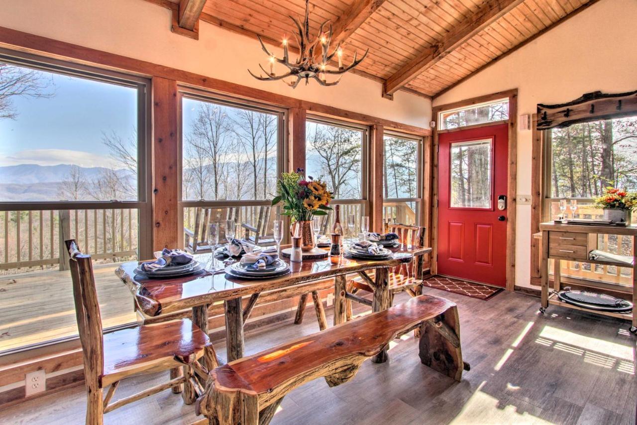 Panoramic-View Gatlinburg Cabin With Private Hot Tub Ngoại thất bức ảnh
