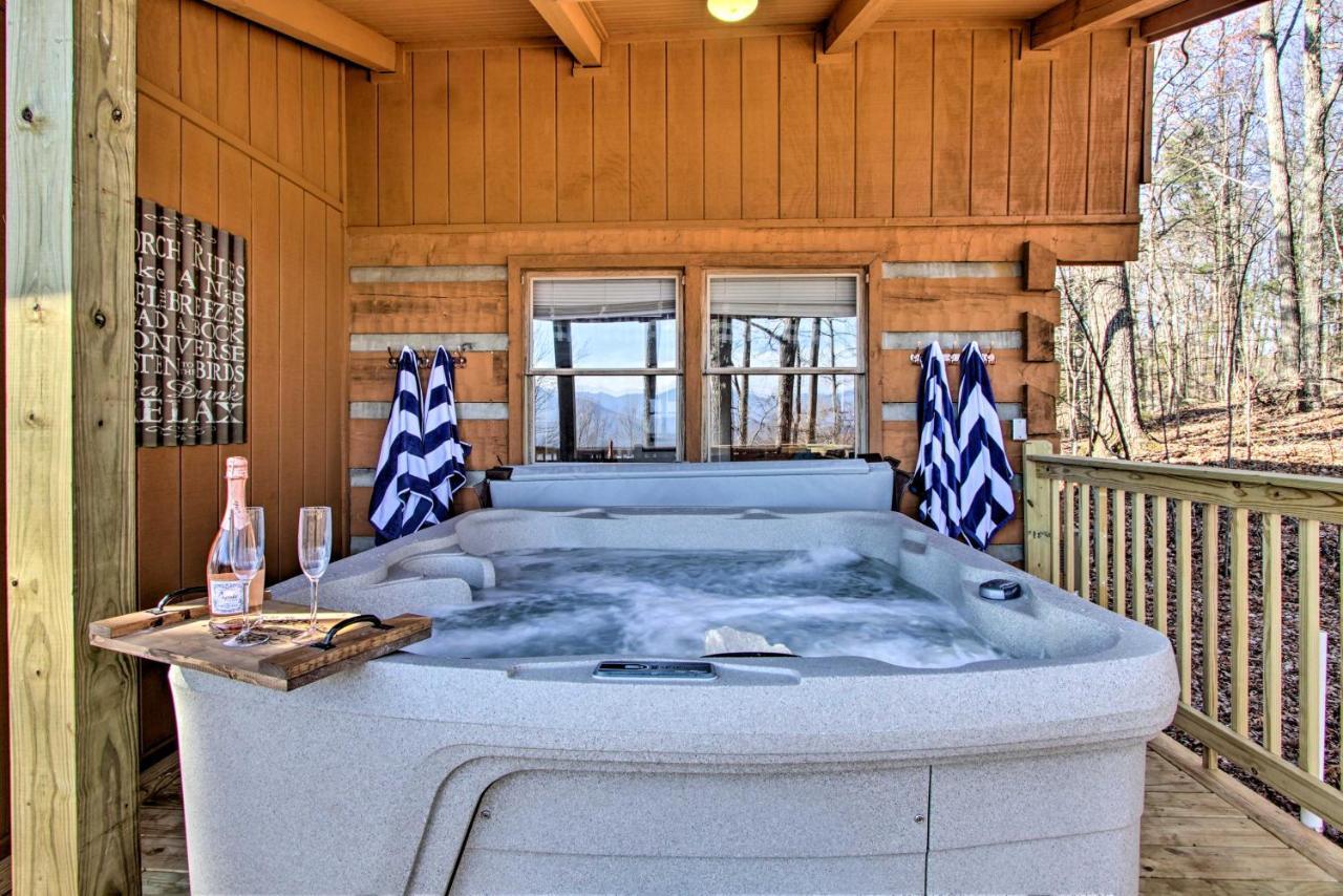 Panoramic-View Gatlinburg Cabin With Private Hot Tub Ngoại thất bức ảnh