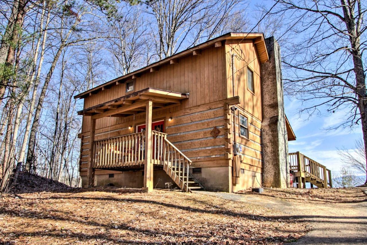 Panoramic-View Gatlinburg Cabin With Private Hot Tub Ngoại thất bức ảnh