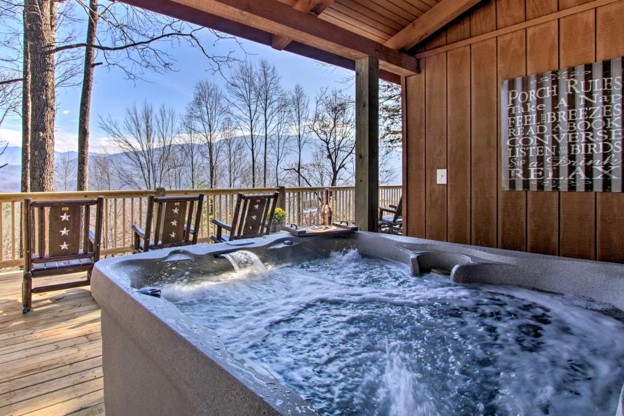 Panoramic-View Gatlinburg Cabin With Private Hot Tub Ngoại thất bức ảnh